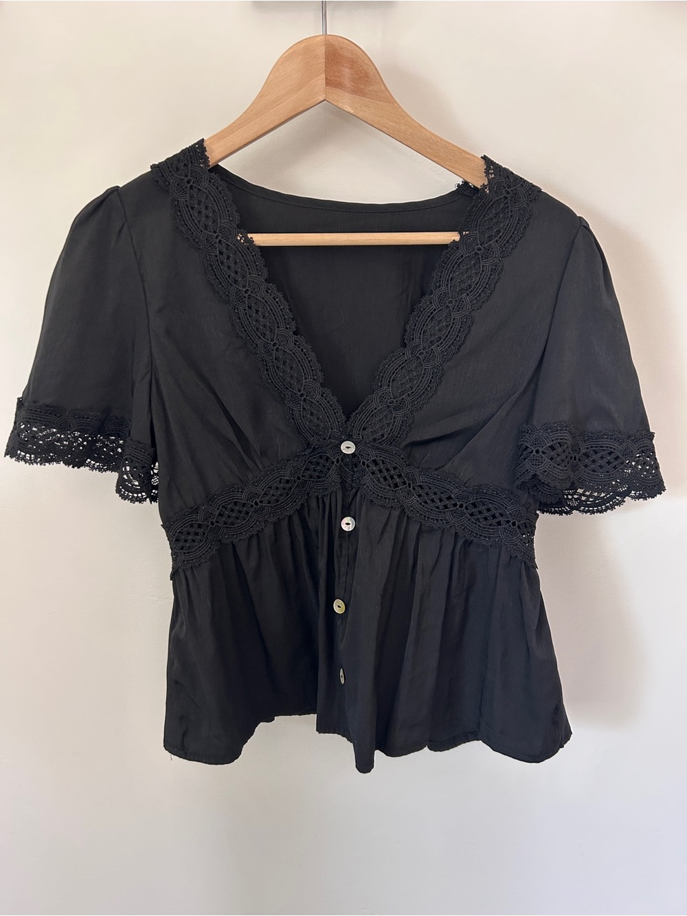 SHEIN Peplum Babydoll Top